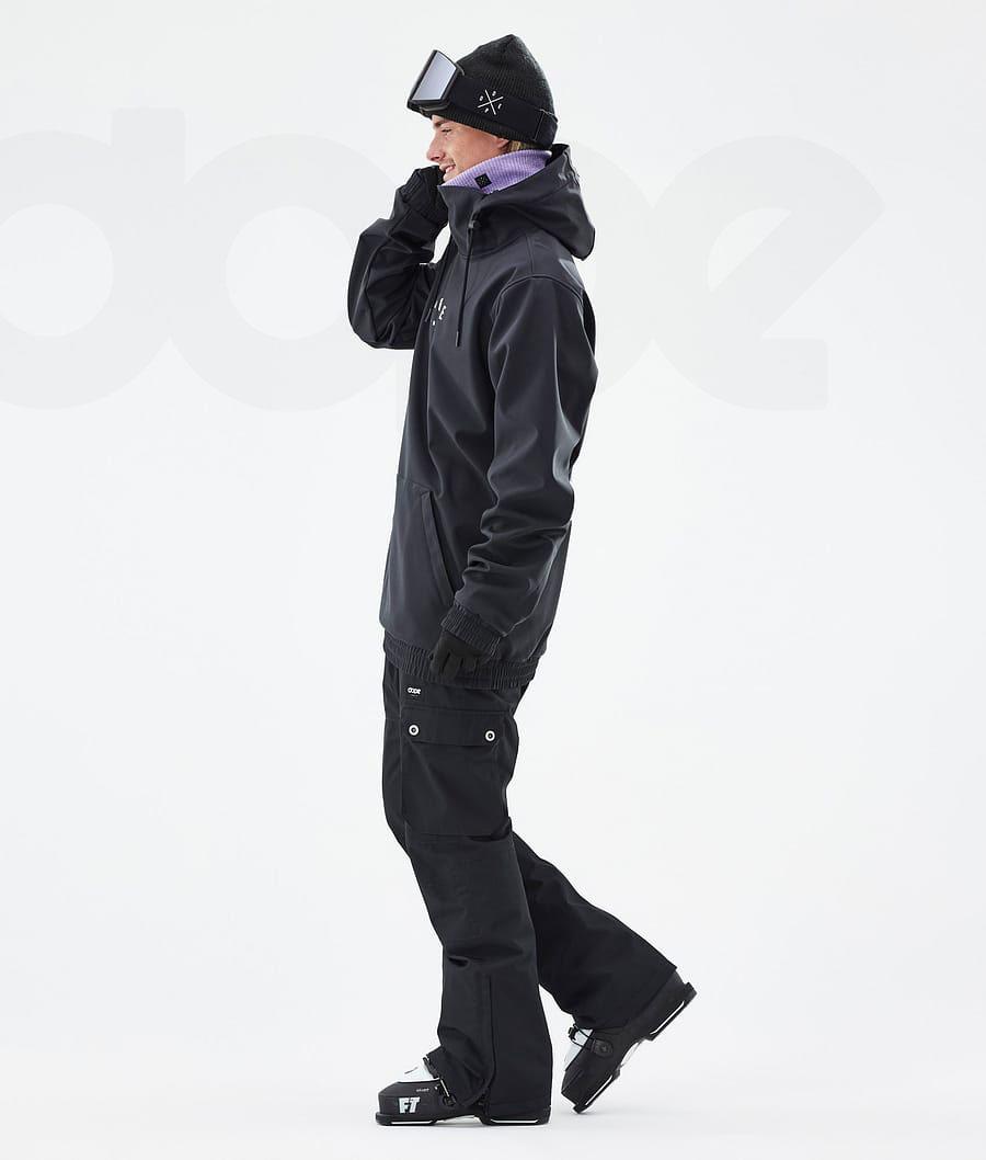 Black Men's Dope Yeti Ski Jackets | NZ_D1091