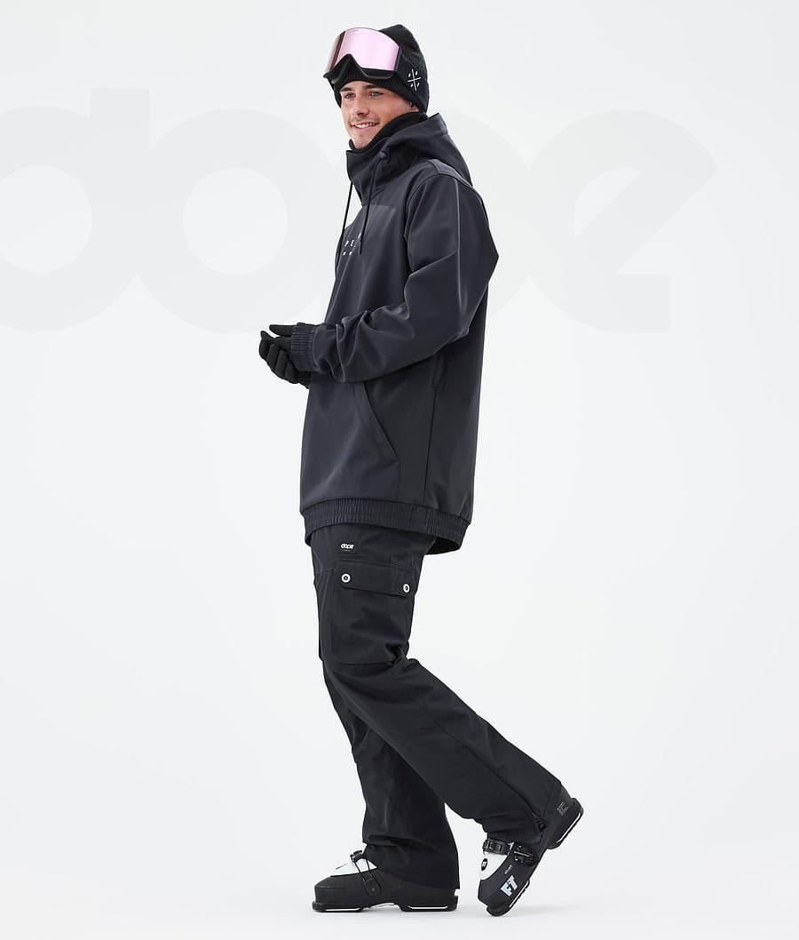 Black Men's Dope Yeti Ski Jackets | NZ_D1094