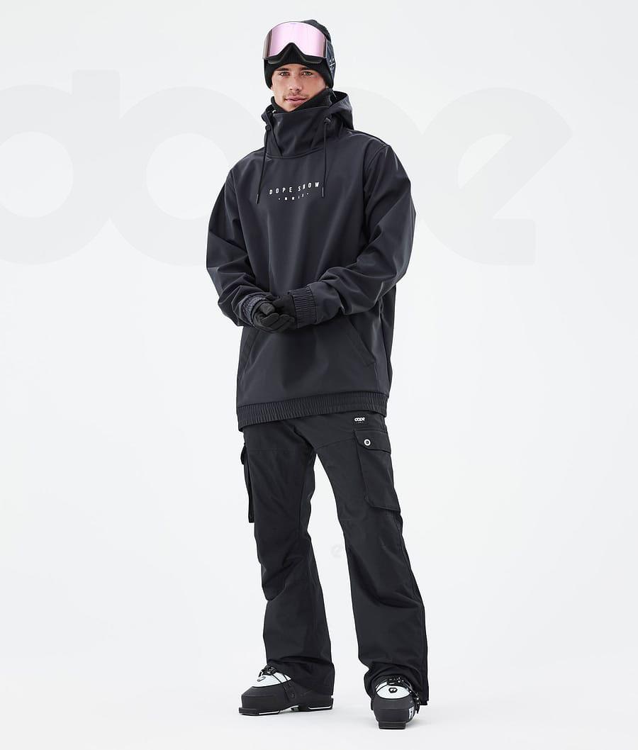 Black Men's Dope Yeti Ski Jackets | NZ_D1094