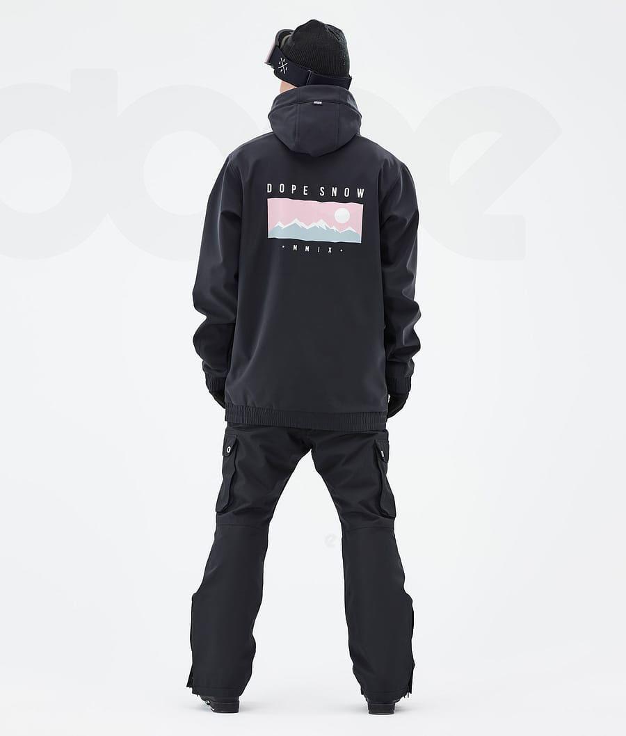 Black Men's Dope Yeti Ski Jackets | NZ_D1094