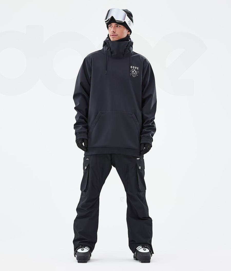 Black Men's Dope Yeti Ski Jackets | NZ_D1680