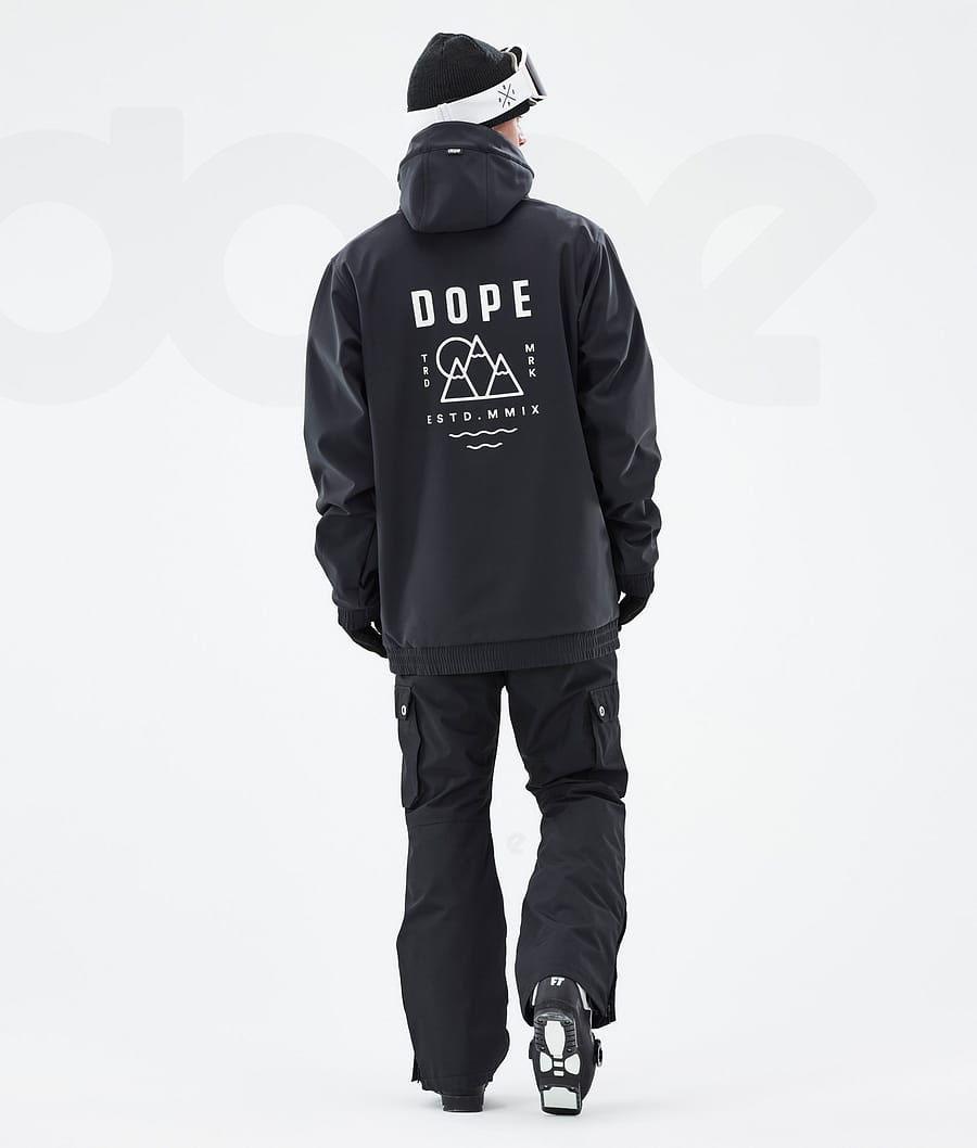 Black Men's Dope Yeti Ski Jackets | NZ_D1680