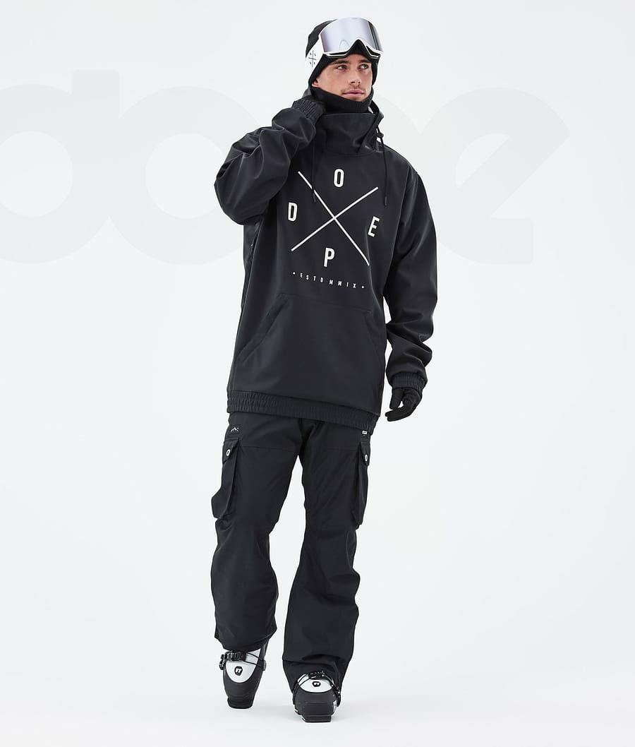 Black Men's Dope Yeti Ski Jackets | NZ_D1789