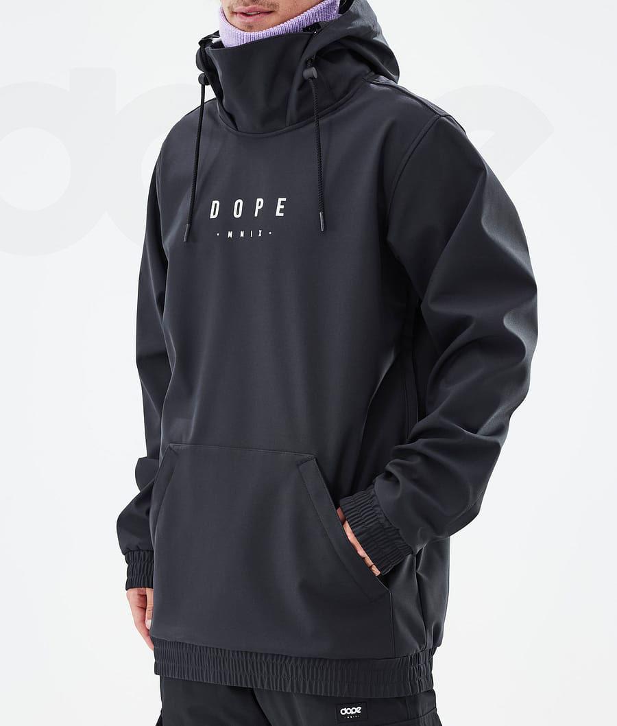 Black Men's Dope Yeti Snowboard Jackets | NZ_D1398