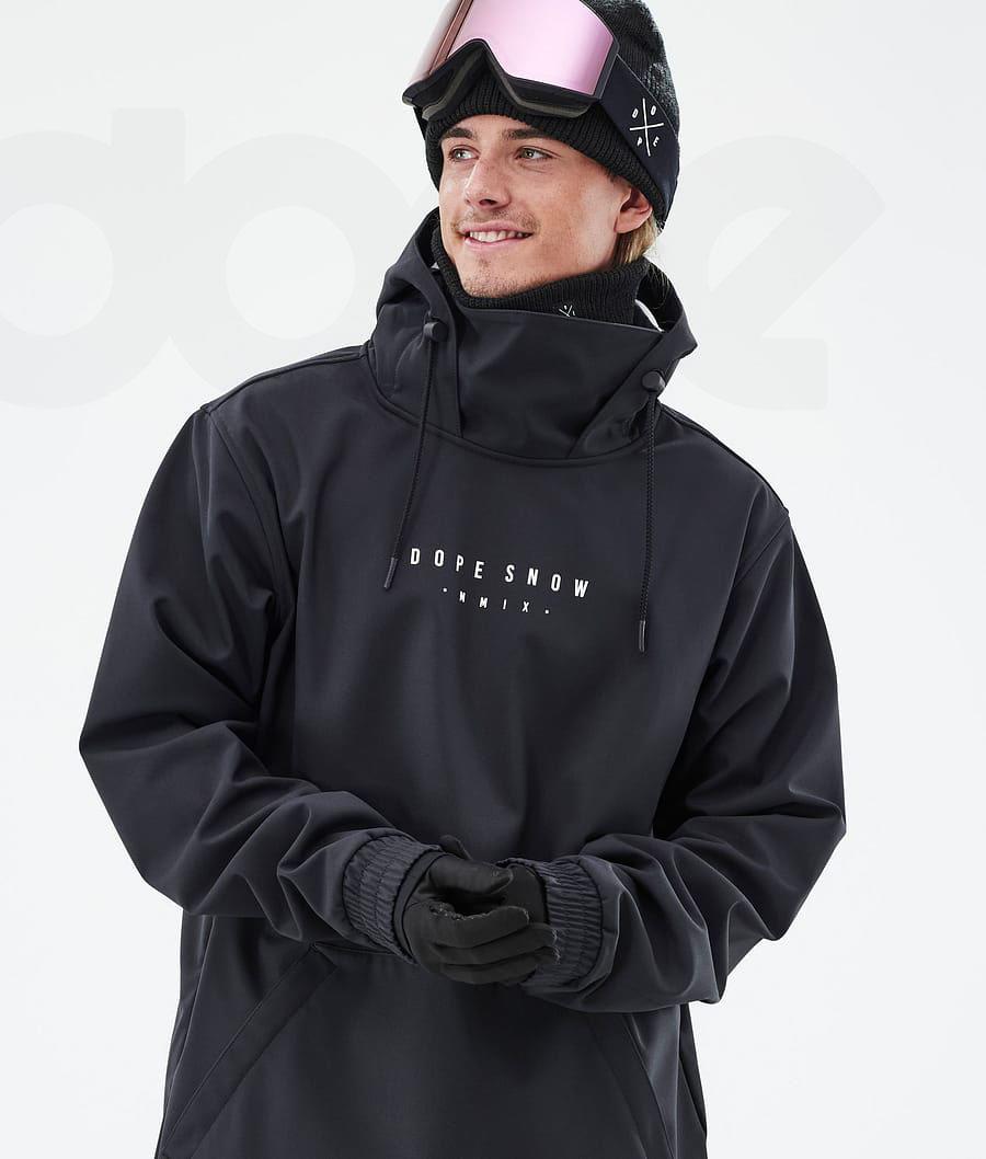 Black Men's Dope Yeti Snowboard Jackets | NZ_D1596