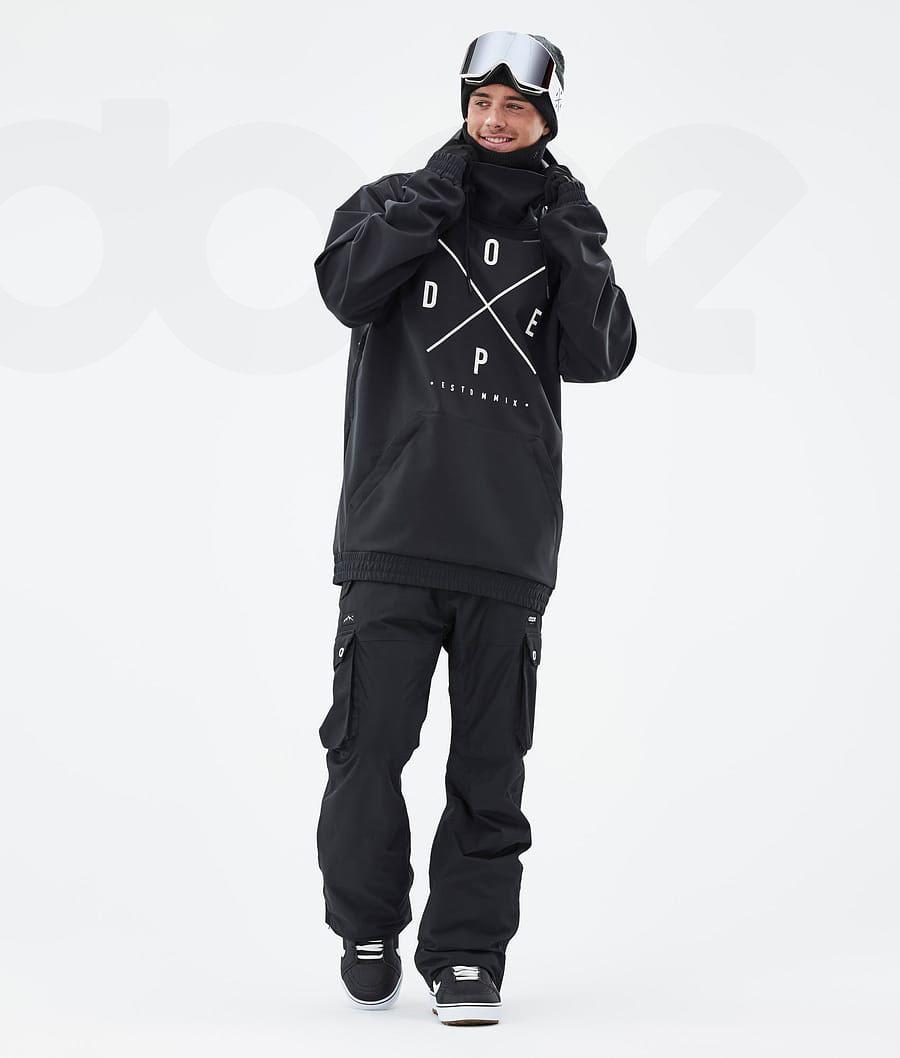 Black Men's Dope Yeti Snowboard Jackets | NZ_D2386