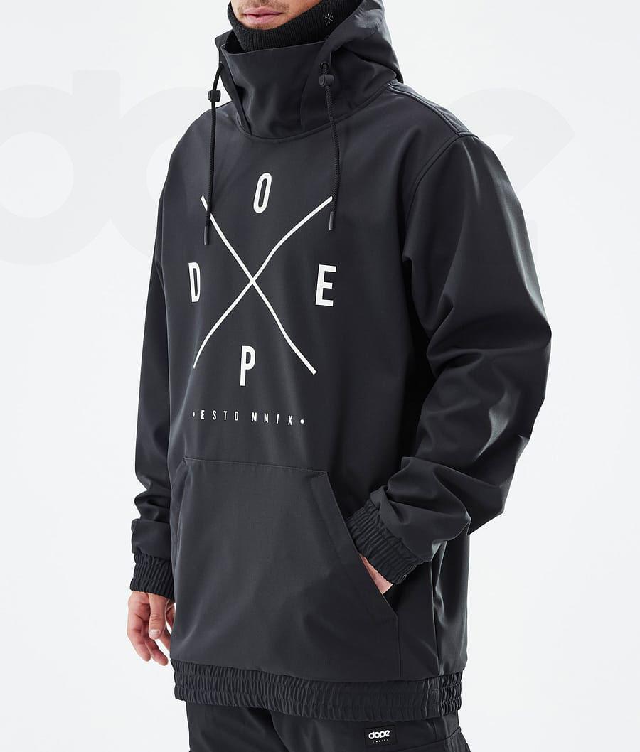 Black Men's Dope Yeti Snowboard Jackets | NZ_D2386