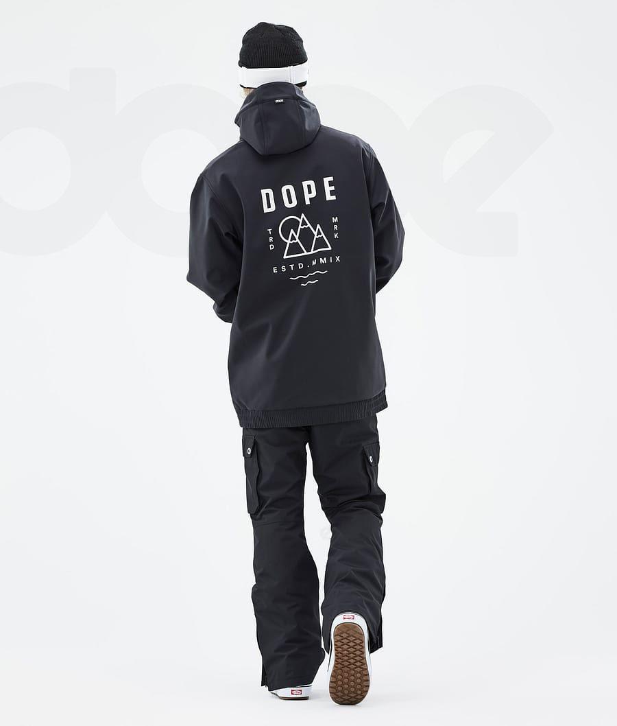 Black Men's Dope Yeti Snowboard Jackets | NZ_D2497