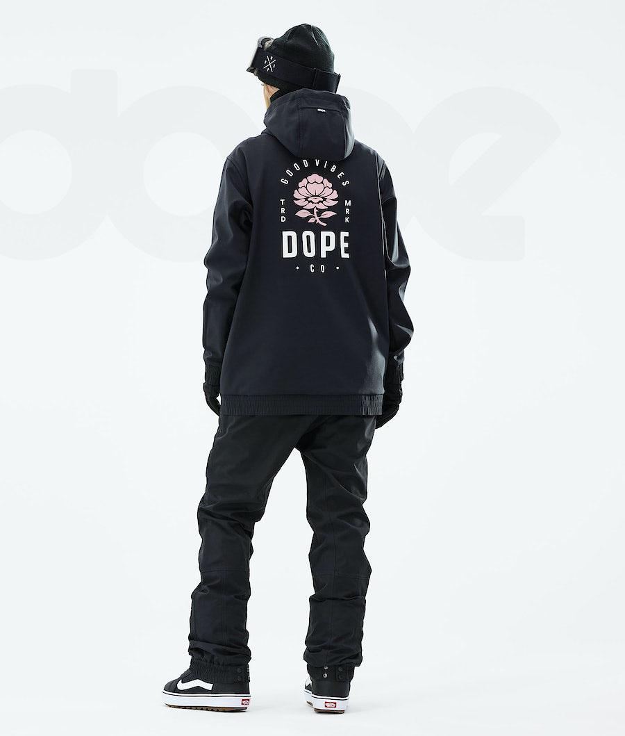 Black / Pink Women's Dope Yeti W 2021 Snowboard Jackets | NZ_D1689