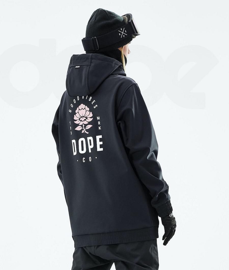 Black / Pink Women\'s Dope Yeti W 2021 Snowboard Jackets | NZ_D1689