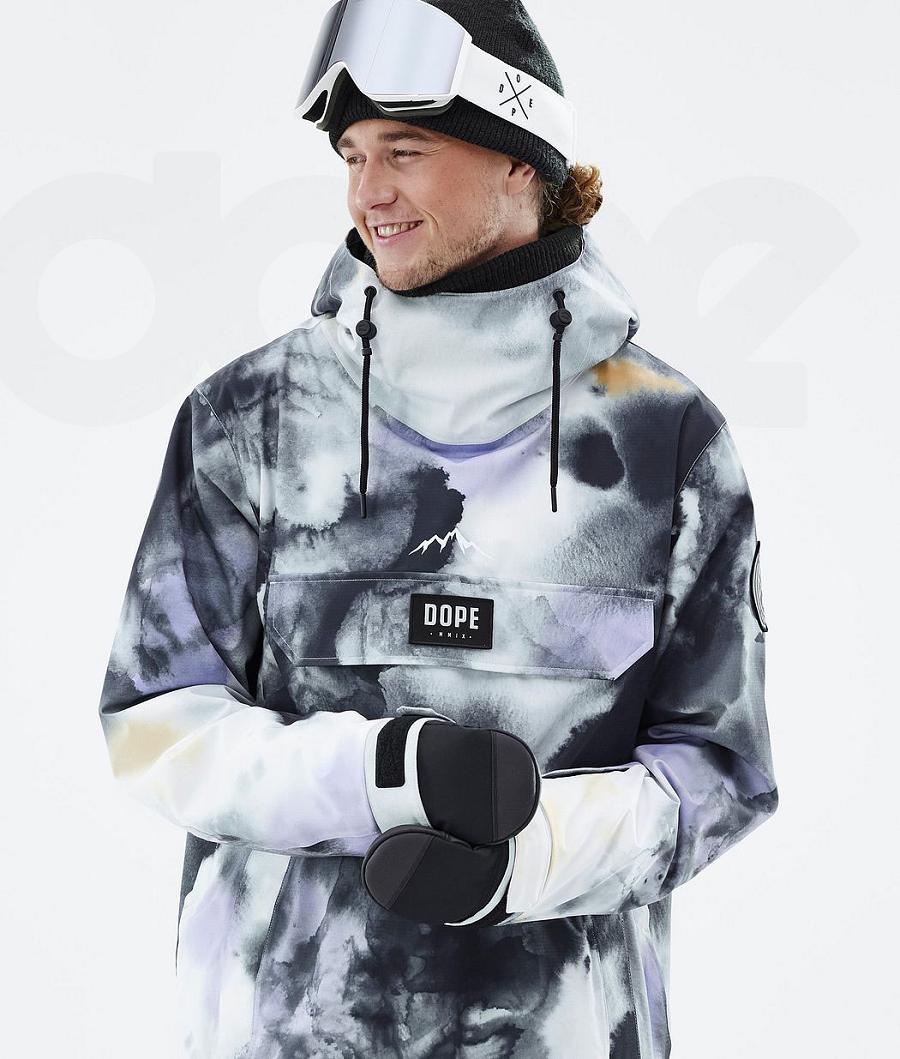 Black Purple Men's Dope Blizzard Ski Jackets | NZ_D1445