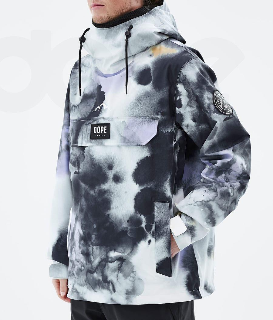 Black Purple Men's Dope Blizzard Ski Jackets | NZ_D1445