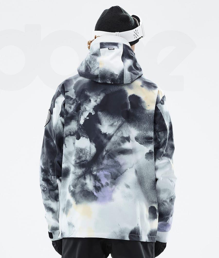 Black Purple Men's Dope Blizzard Ski Jackets | NZ_D1445