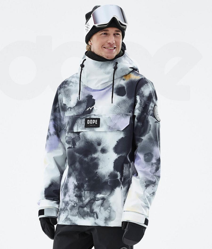 Black Purple Men\'s Dope Blizzard Ski Jackets | NZ_D1445