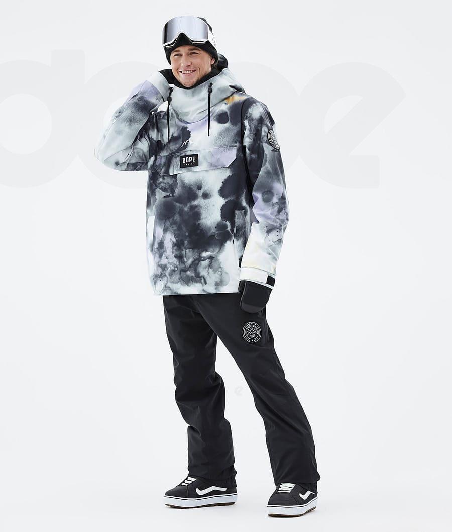 Black Purple Men's Dope Blizzard Snowboard Jackets | NZ_D1714