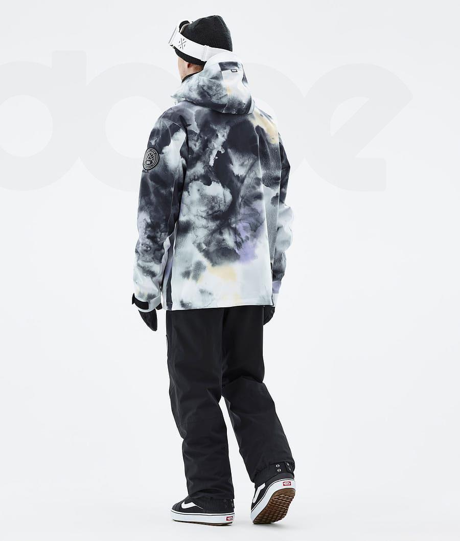 Black Purple Men's Dope Blizzard Snowboard Jackets | NZ_D1714
