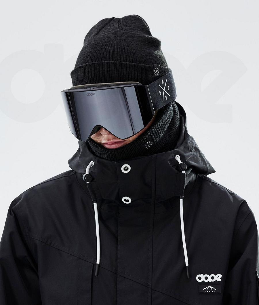 Black / Silver Men's Dope Sight Goggles | NZ_D2359