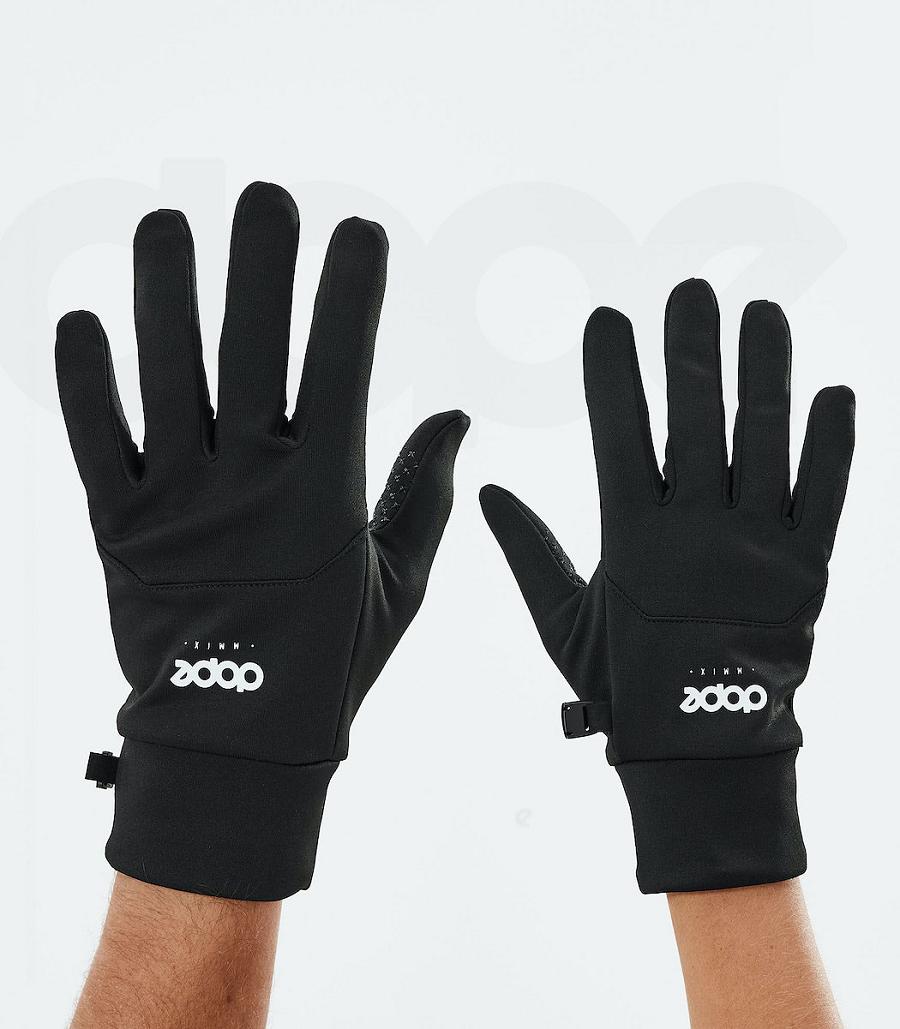 Black / White Men\'s Dope Power Snowboard Gloves | NZ_D1555