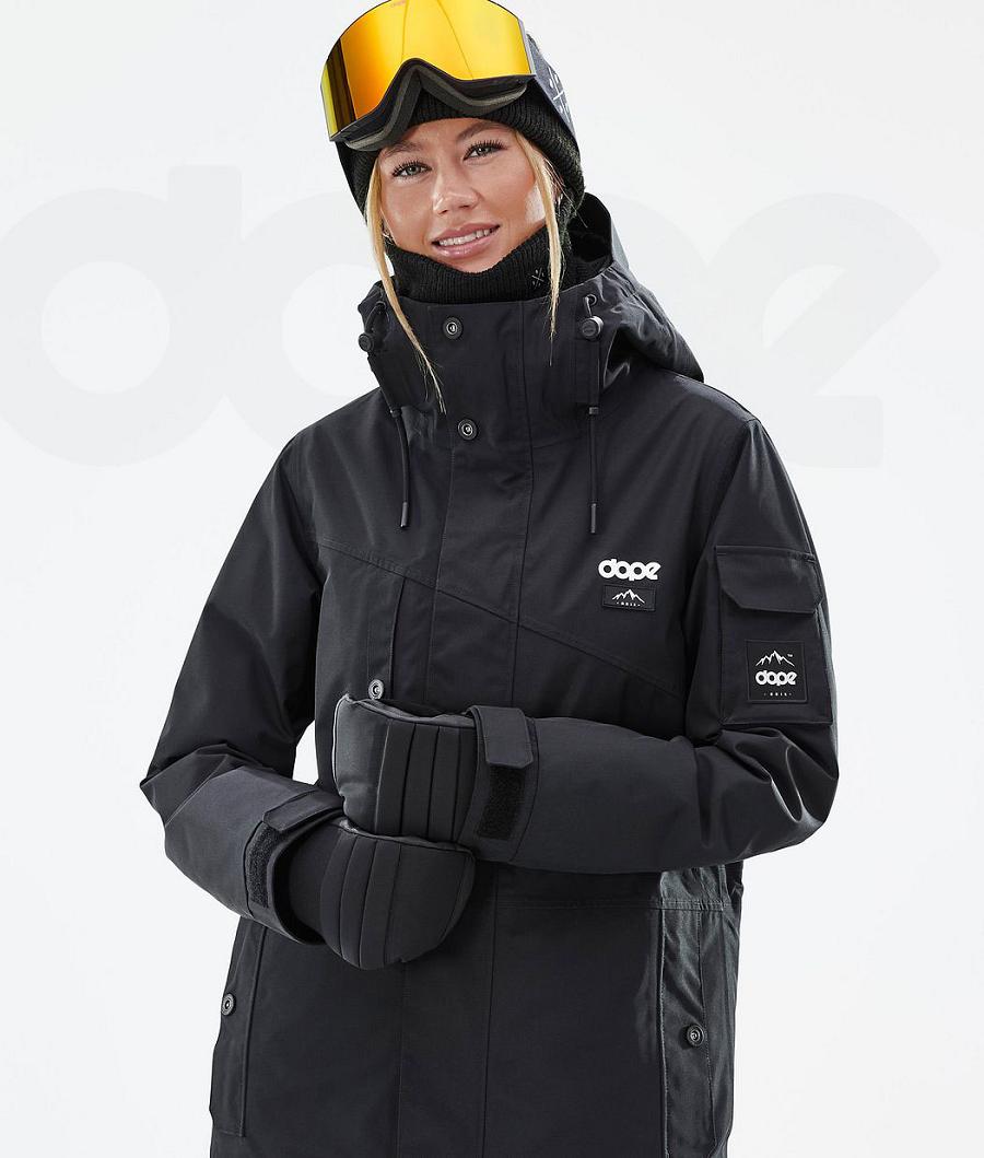 Black Women's Dope Adept W Snowboard Jackets | NZ_D1307