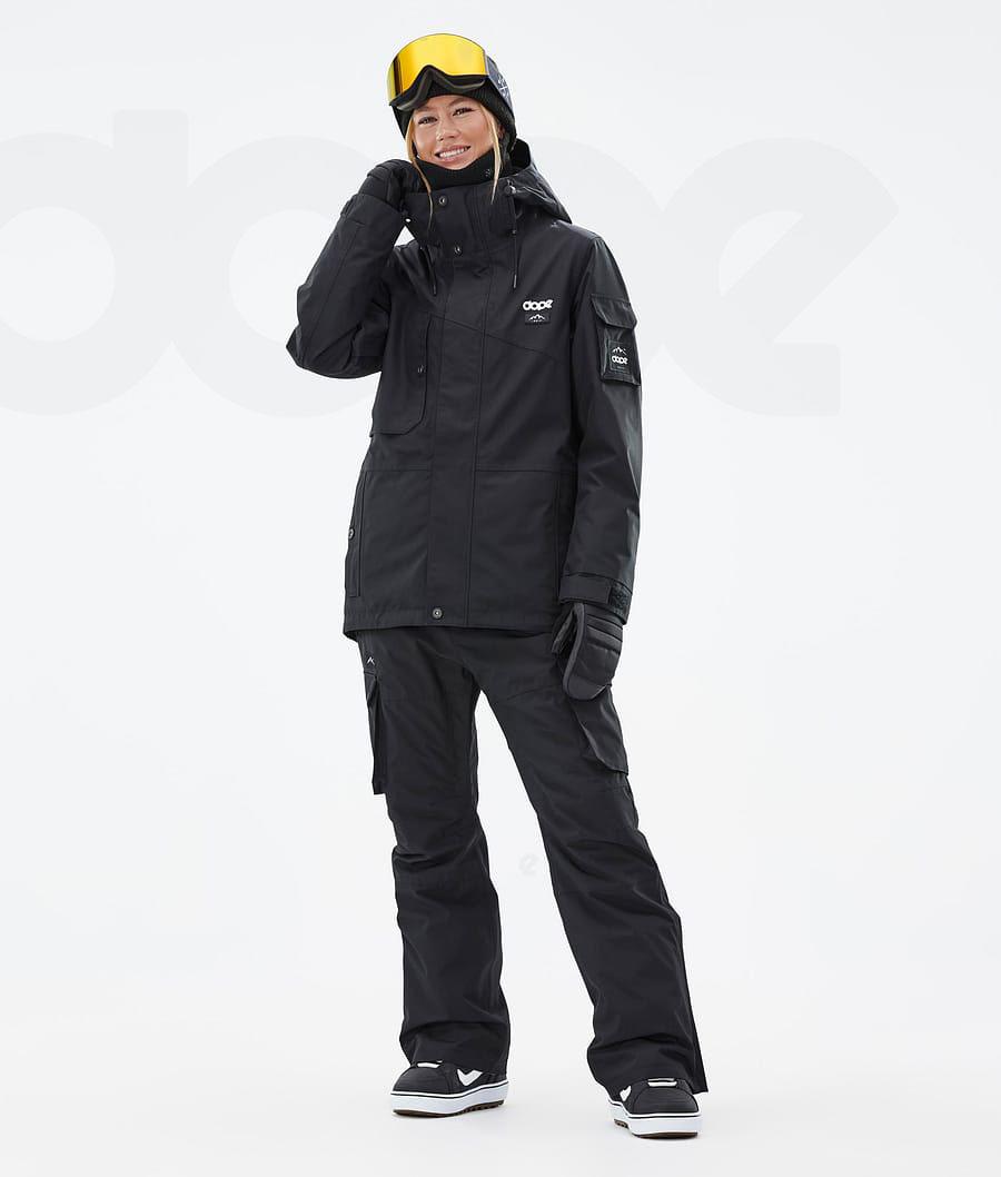 Black Women's Dope Adept W Snowboard Jackets | NZ_D1307