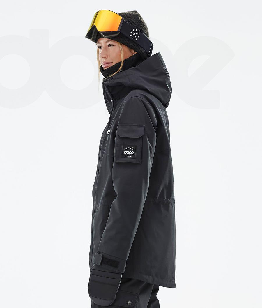 Black Women's Dope Adept W Snowboard Jackets | NZ_D1307