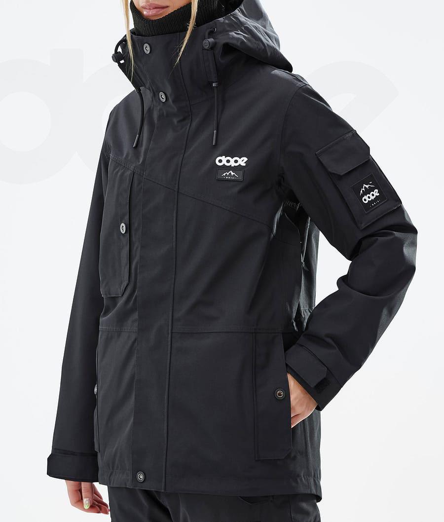 Black Women's Dope Adept W Snowboard Jackets | NZ_D1307