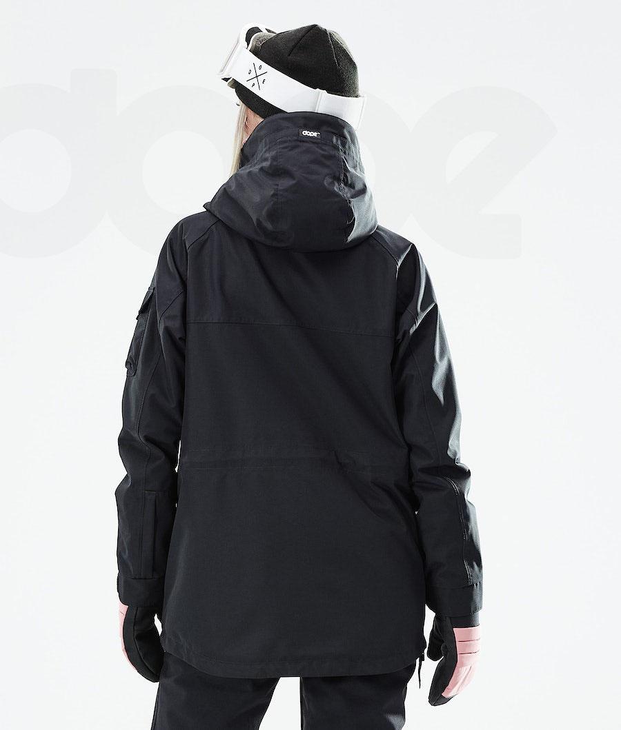 Black Women's Dope Akin W 2021 Snowboard Jackets | NZ_D2515