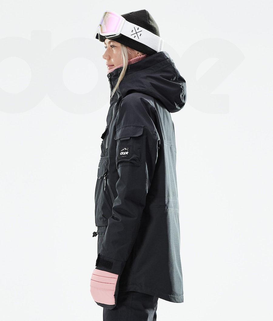 Black Women's Dope Akin W 2021 Snowboard Jackets | NZ_D2515