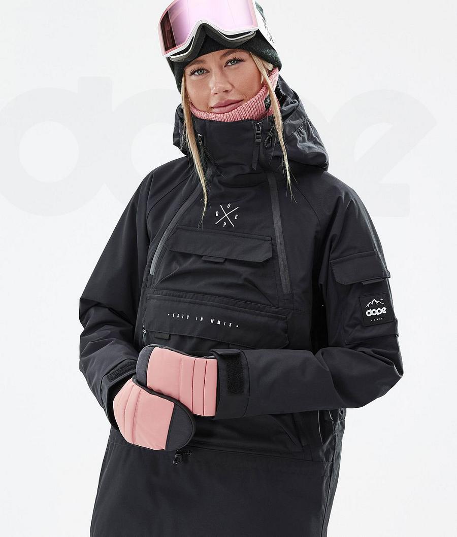 Black Women's Dope Akin W Snowboard Jackets | NZ_D1238