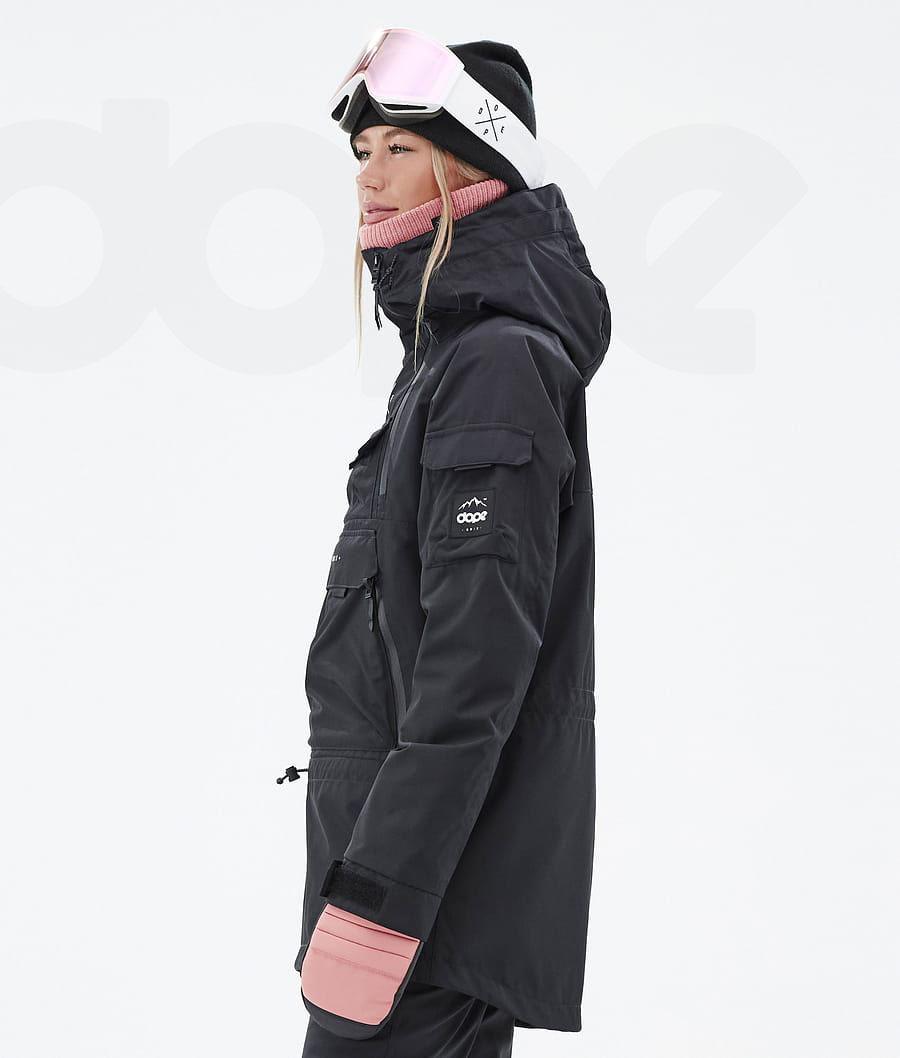 Black Women's Dope Akin W Snowboard Jackets | NZ_D1238