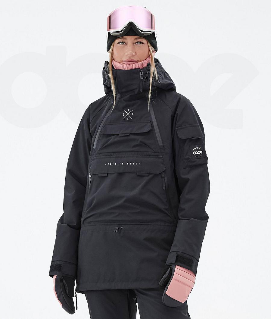 Black Women\'s Dope Akin W Snowboard Jackets | NZ_D1238