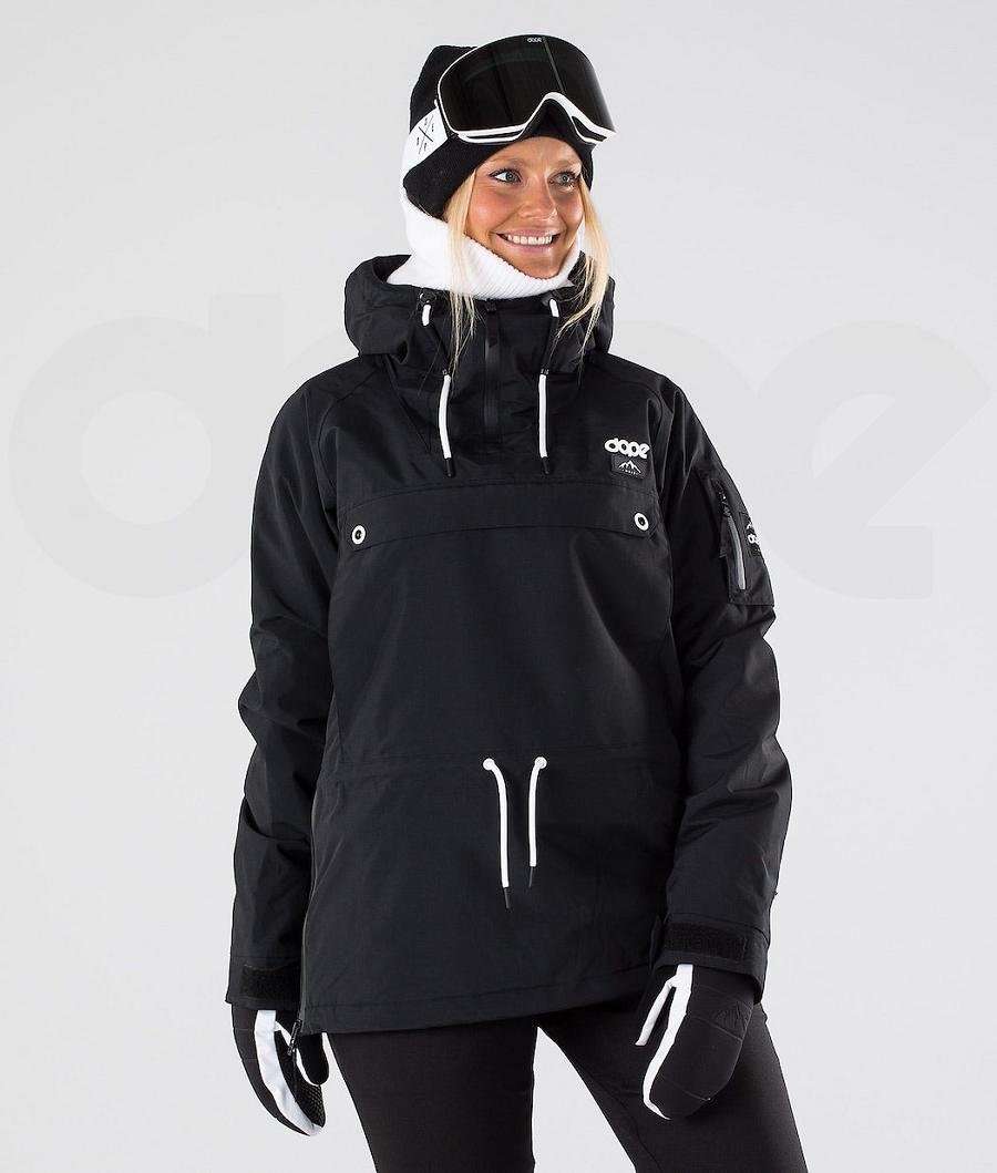 Black Women\'s Dope Annok W 2019 Snowboard Jackets | NZ_D2116