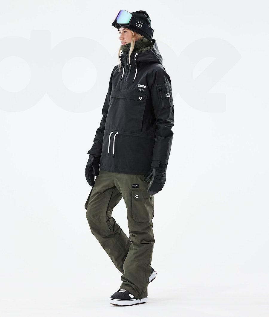 Black Women's Dope Annok W 2021 Snowboard Jackets | NZ_D1333