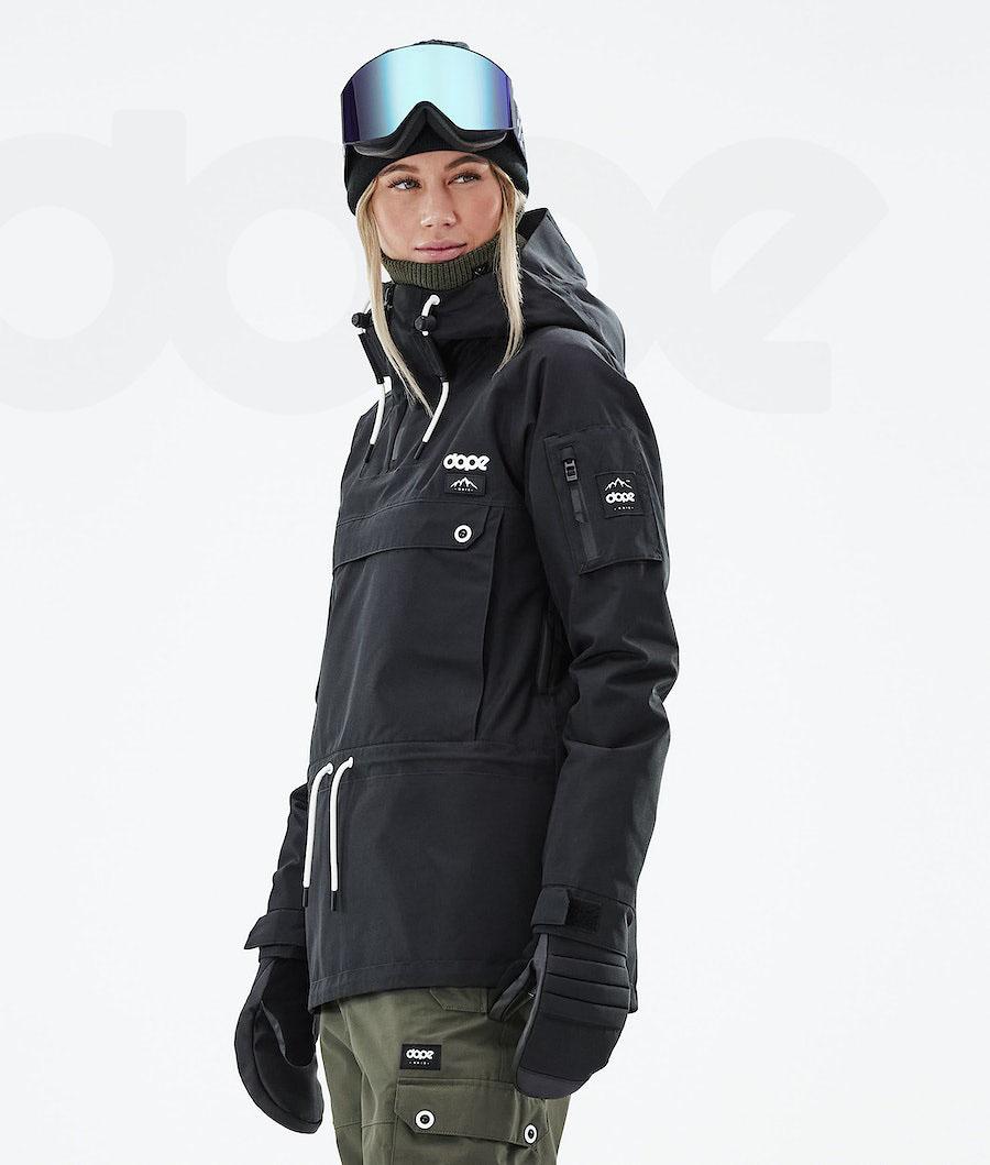 Black Women's Dope Annok W 2021 Snowboard Jackets | NZ_D1333