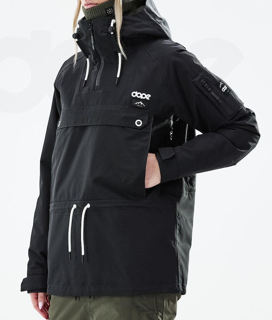Black Women's Dope Annok W 2021 Snowboard Jackets | NZ_D1333