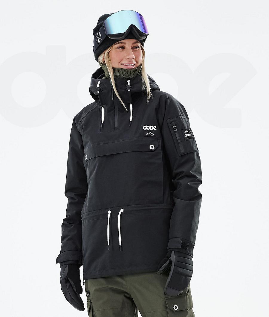 Black Women\'s Dope Annok W 2021 Snowboard Jackets | NZ_D1333