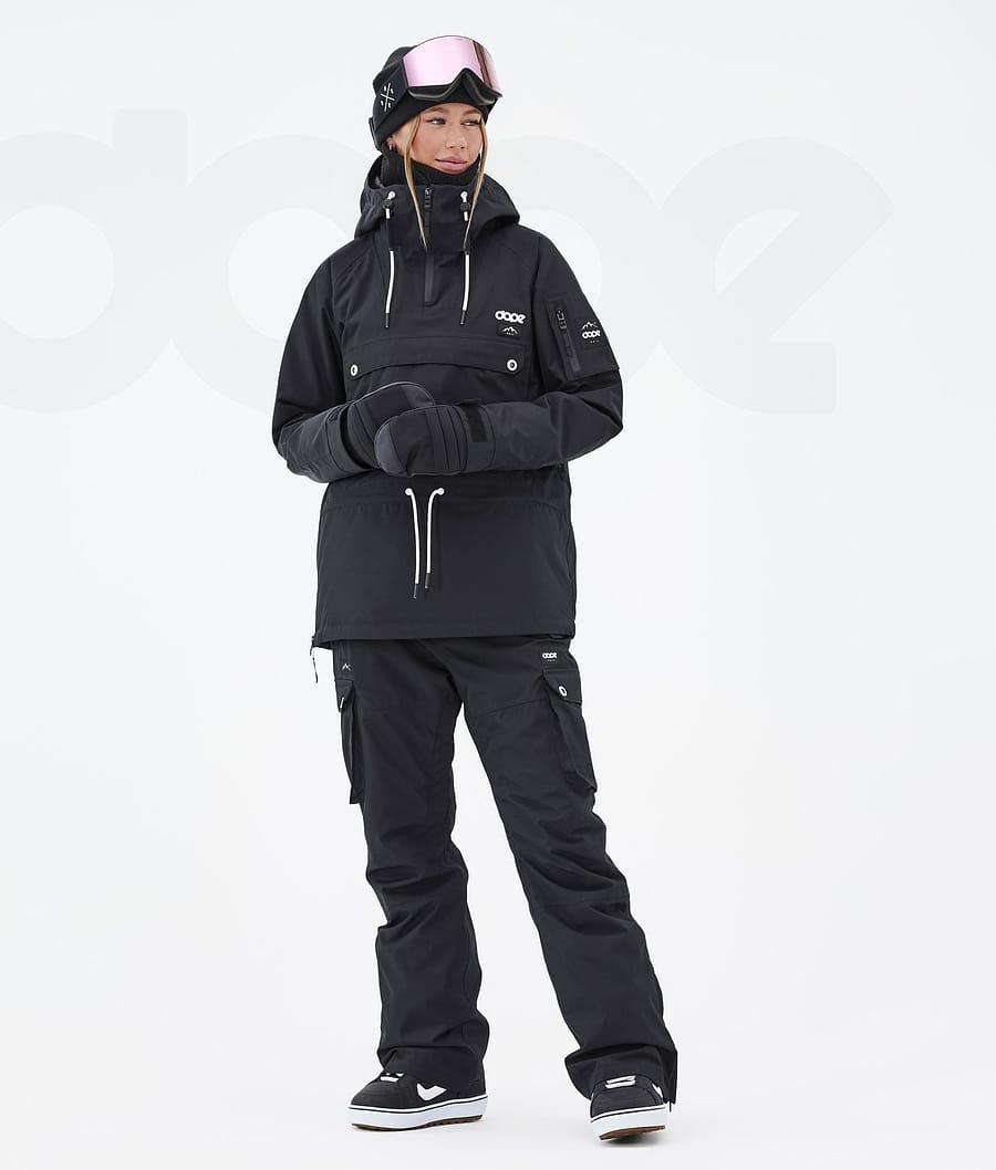Black Women's Dope Annok W Snowboard Jackets | NZ_D1225
