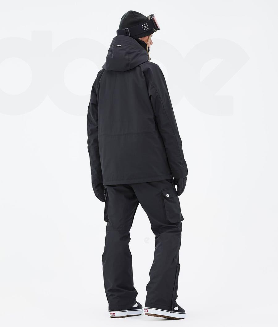 Black Women's Dope Annok W Snowboard Jackets | NZ_D1225