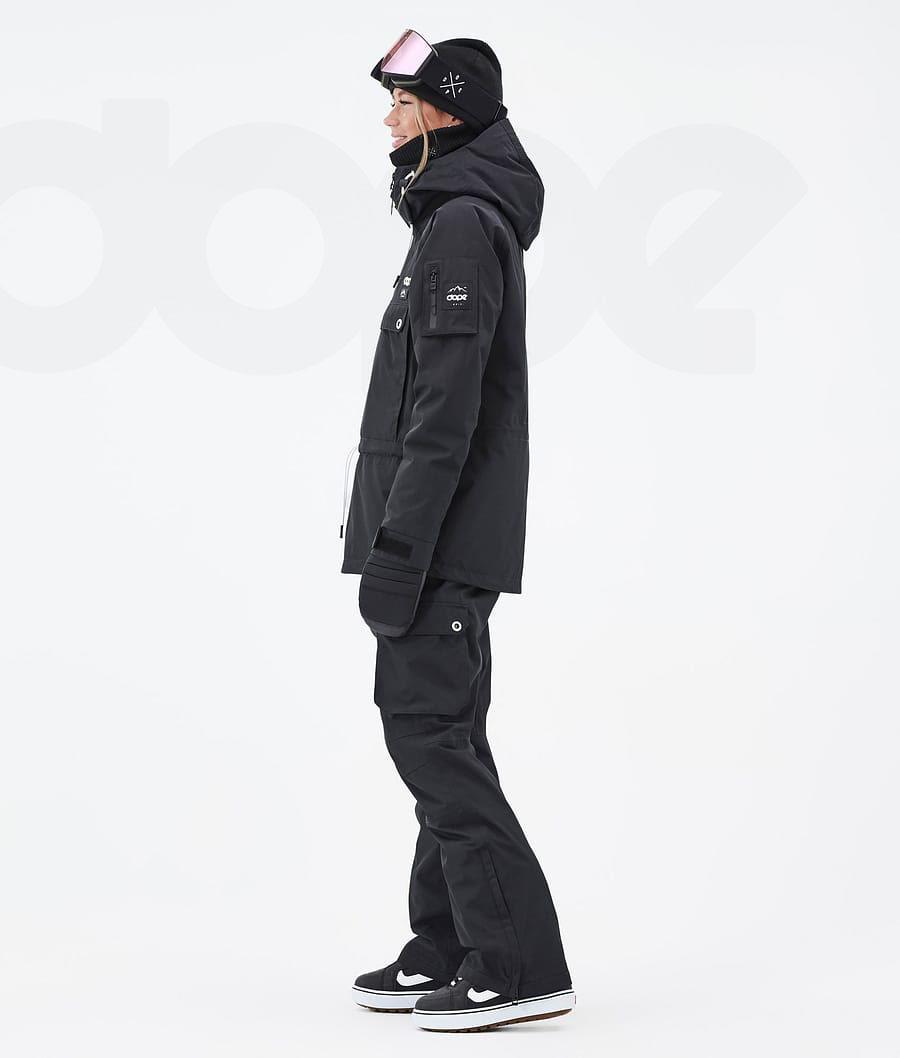 Black Women's Dope Annok W Snowboard Jackets | NZ_D1225