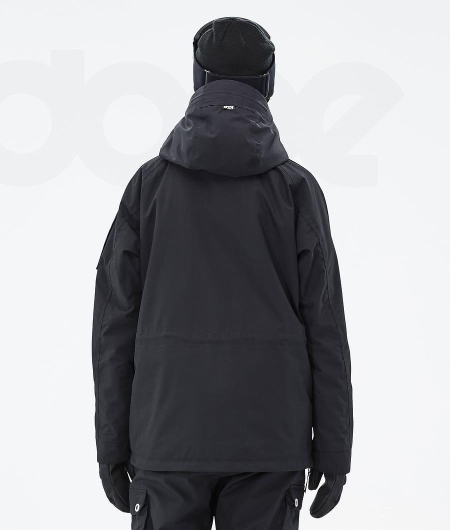 Black Women's Dope Annok W Snowboard Jackets | NZ_D1225