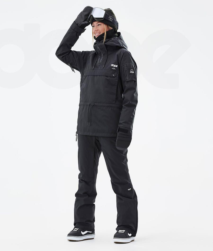 Black Women's Dope Annok W Snowboard Jackets | NZ_D2069