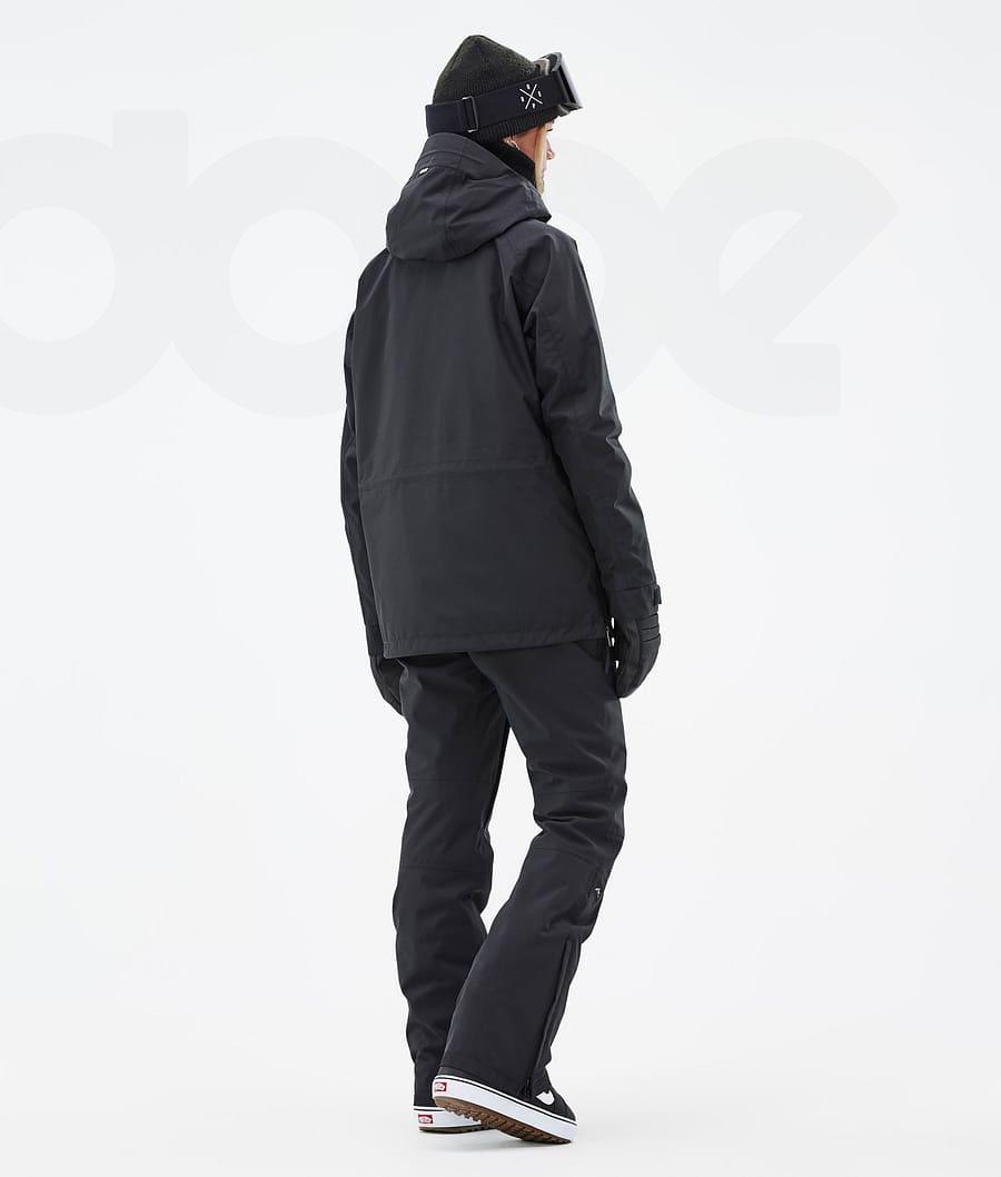 Black Women's Dope Annok W Snowboard Jackets | NZ_D2069