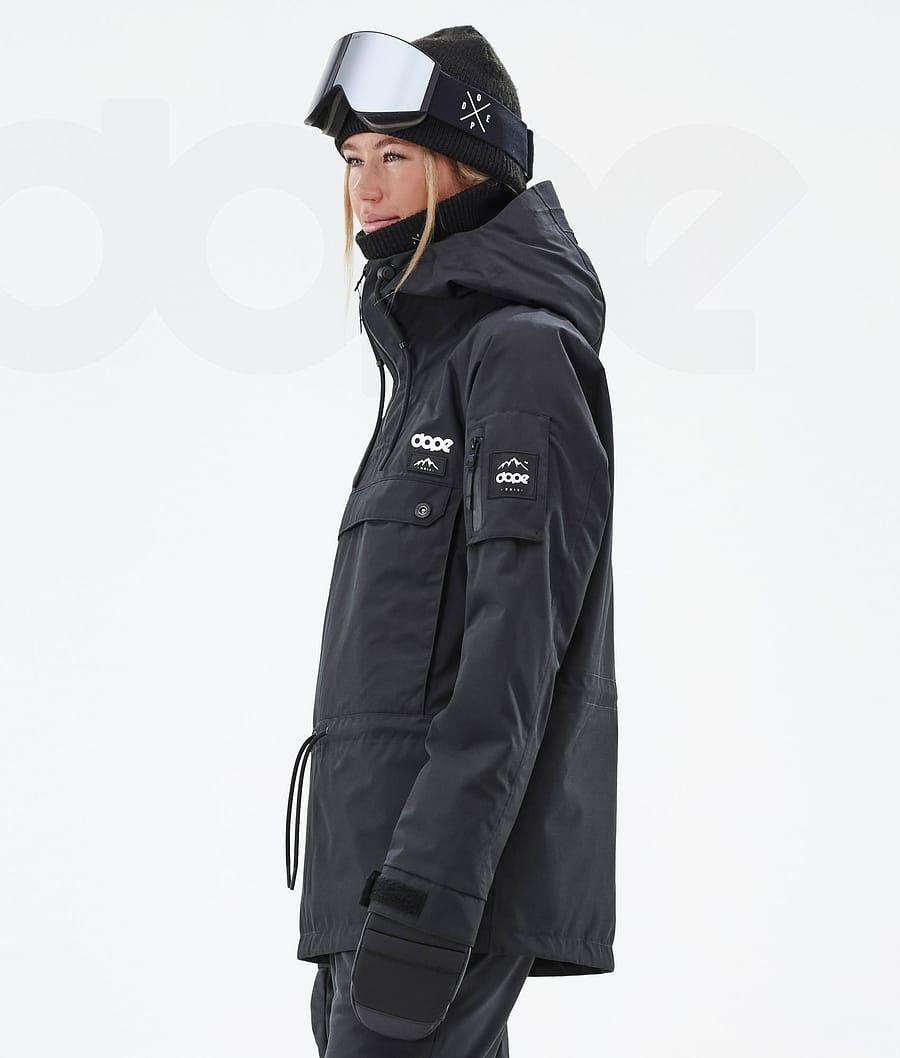 Black Women's Dope Annok W Snowboard Jackets | NZ_D2069