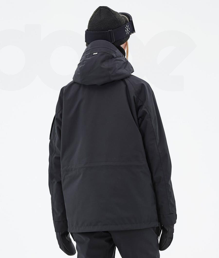 Black Women's Dope Annok W Snowboard Jackets | NZ_D2069