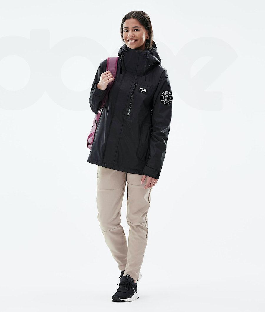 Black Women's Dope Blizzard Light W Full Zip Outdoor Jackets | NZ_D1106