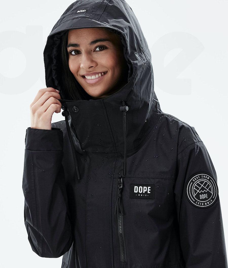 Black Women's Dope Blizzard Light W Full Zip Outdoor Jackets | NZ_D1106