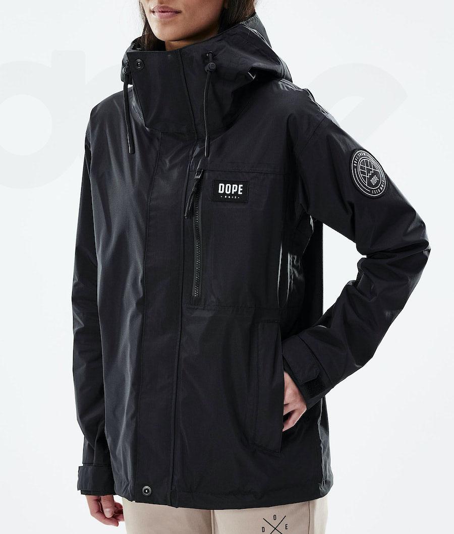 Black Women's Dope Blizzard Light W Full Zip Outdoor Jackets | NZ_D1106