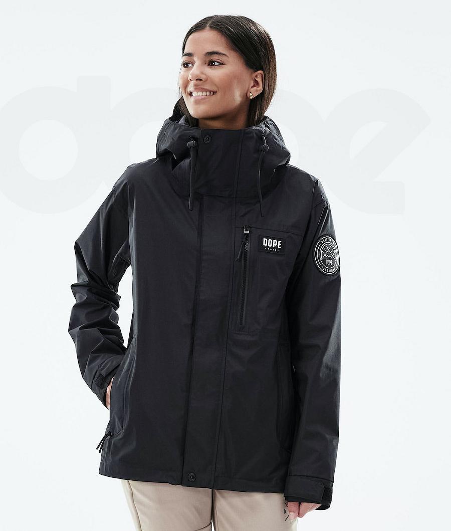 Black Women\'s Dope Blizzard Light W Full Zip Outdoor Jackets | NZ_D1106