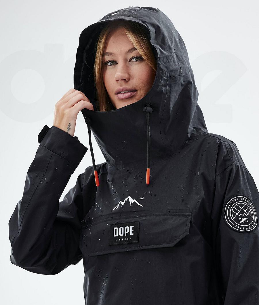 Black Women's Dope Blizzard Light W Outdoor Jackets | NZ_D1458