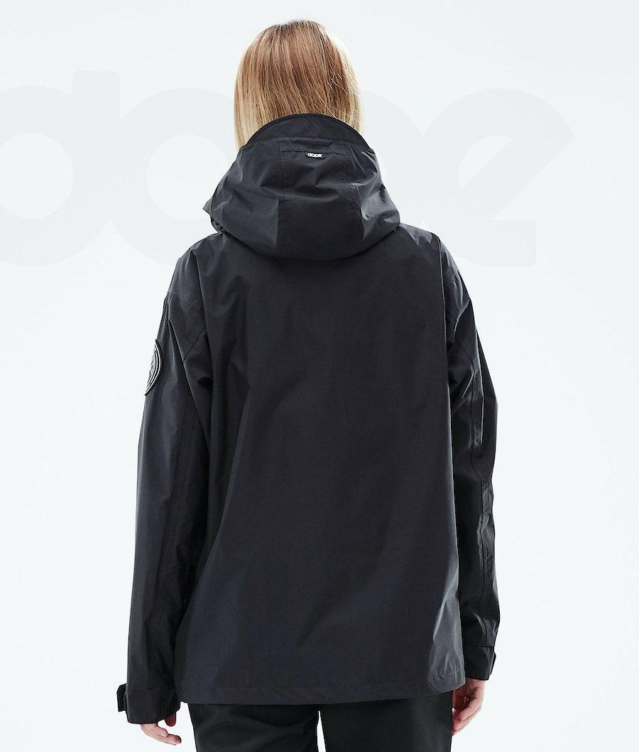Black Women's Dope Blizzard Light W Outdoor Jackets | NZ_D1458